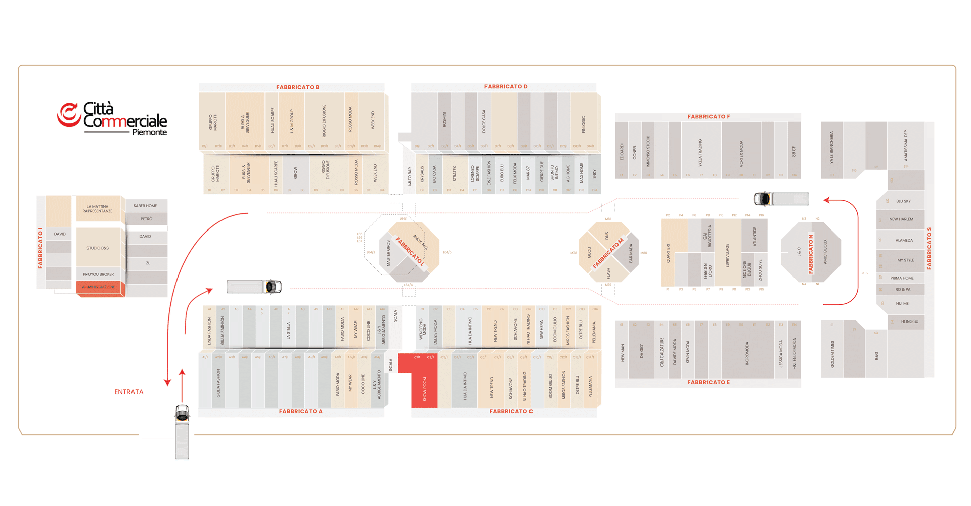 PLANIMETRIA CITTA COMMERCIALE 2509